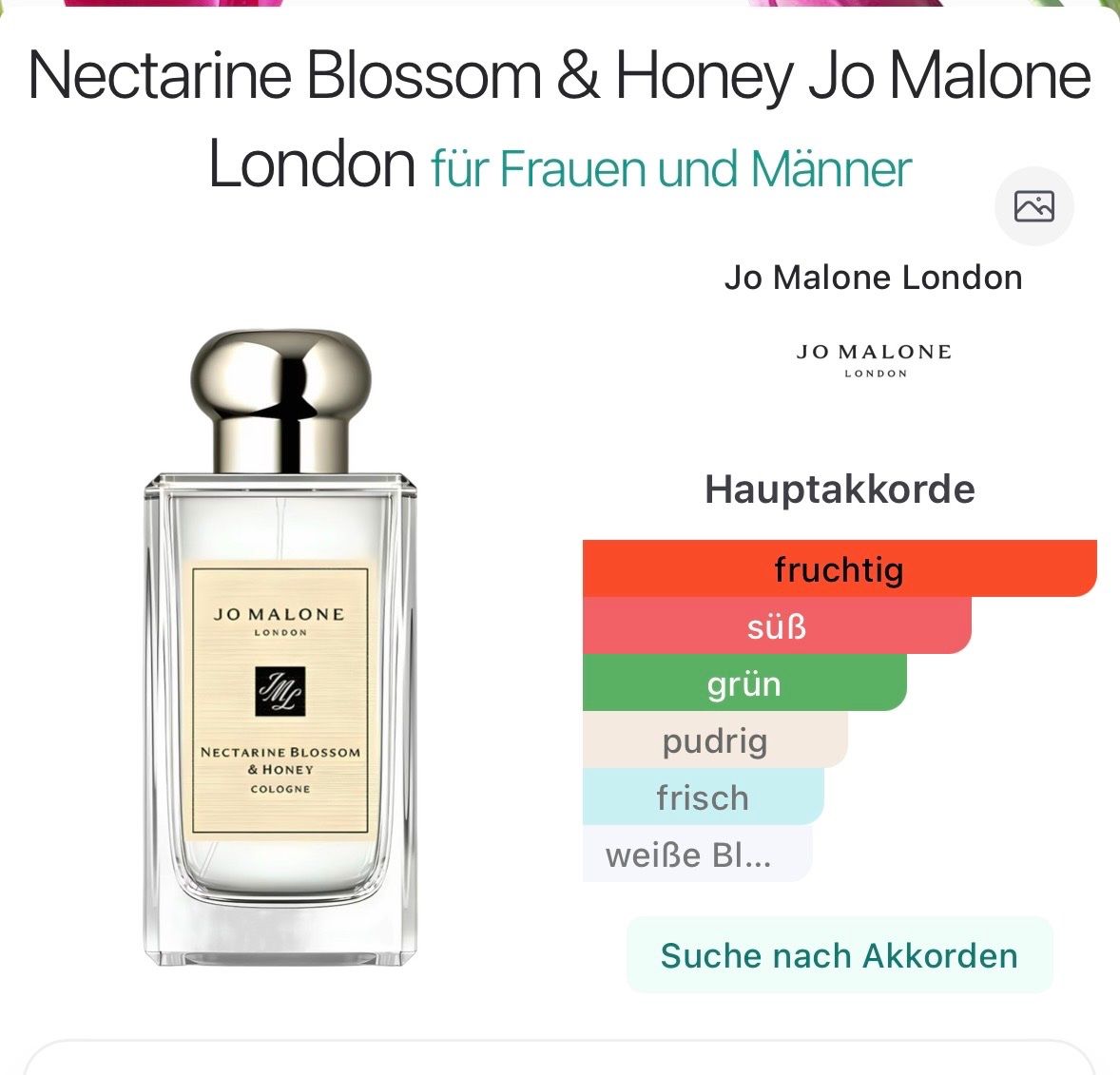 Jo Malone Profumi & Eau de Toilette: Jo Malone Nectarine Blossom & Honey Cologne - Duftprobe 2ML – Usato da Zürich venduto da deruja 4