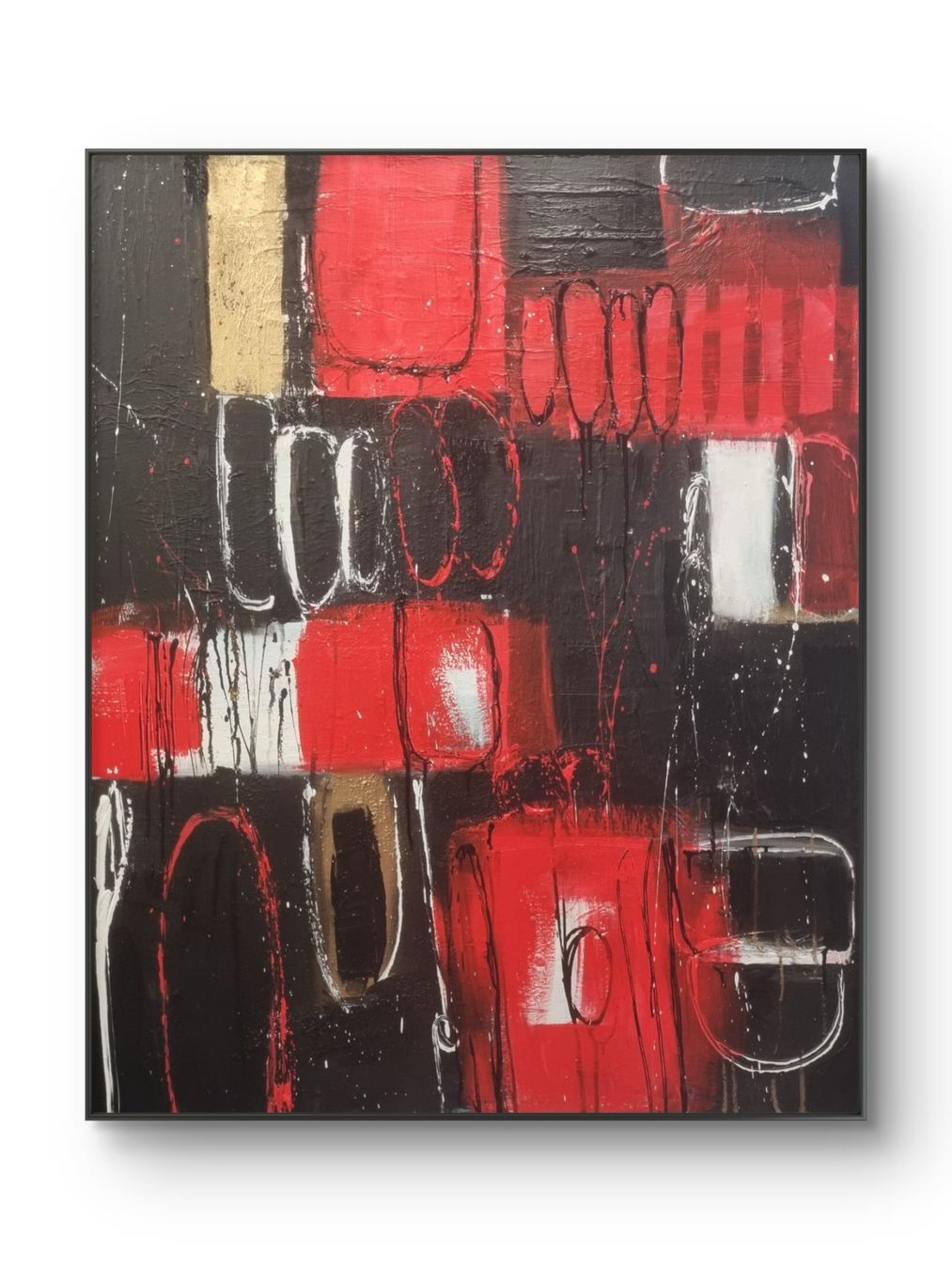 Gemälde: Originales abstraktes Bild 80x100cm – Neu (gemäss Beschreibung) aus Urdorf von Contra8 4