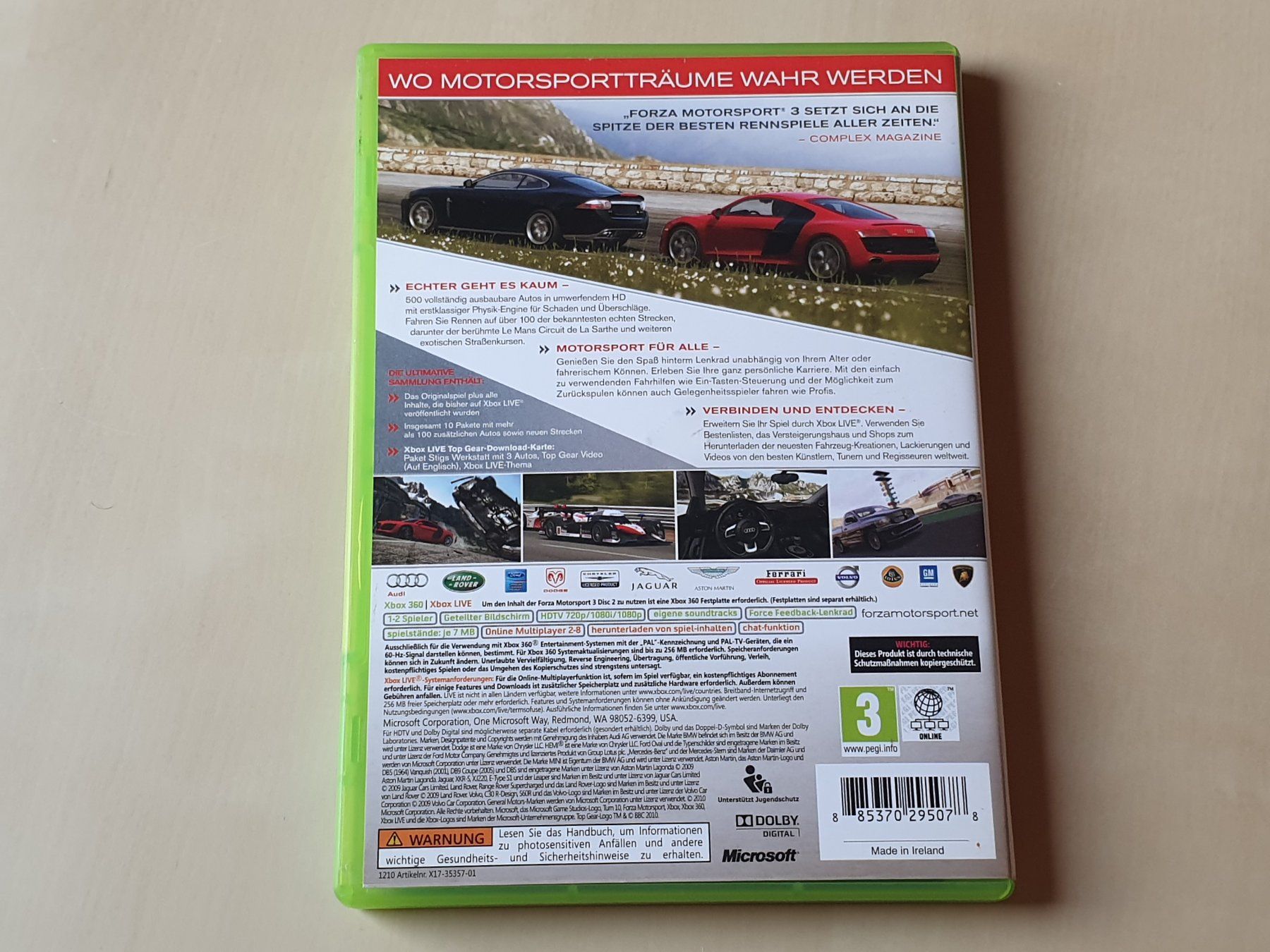 Microsoft Giochi: Forza Motorsport 3 Ultimative Sammlung – Usato da Stansstad venduto da collectorsshop 1
