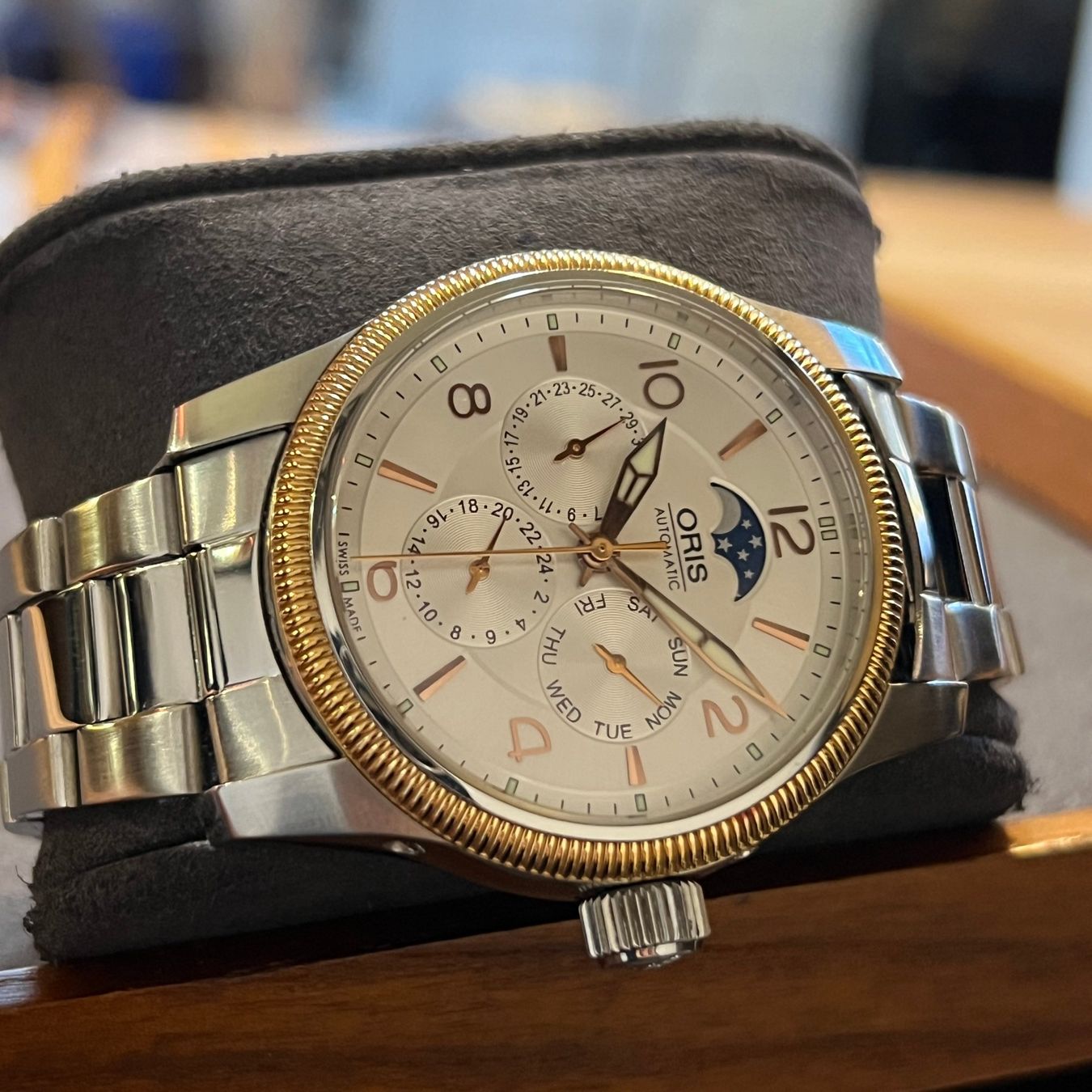 Oris Orologi: Oris Big Crown Complication Automatic Moonphase 01 582 7627 – Usato da Carouge GE venduto da Watchaser 6
