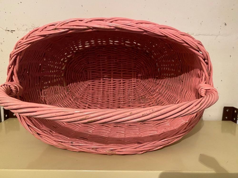 Altro per la casa: Vintage Korb - Einkauf Weidenkorb rosa – Usato da Flawil venduto da sonnengeist 1