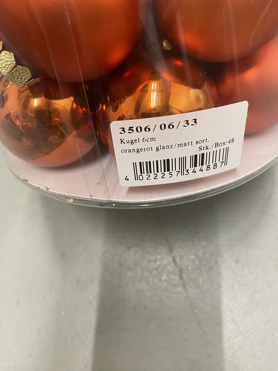 Tutte le decorazioni: Weihnachtskugeln Pinflor orange ca 50 Stück – Usato da Zollikon venduto da Dory11 1