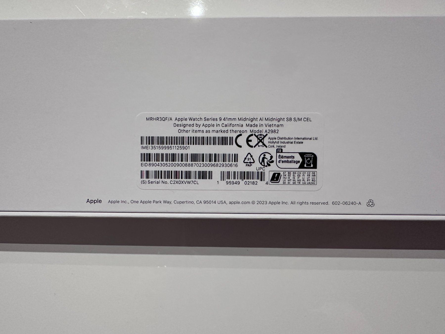 Apple Smartwatch: Apple Watch Series 9 - 41 mm Midnight - GPS – Usato da Goldau venduto da soan97 4