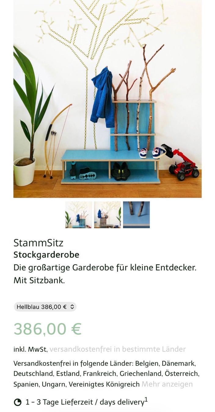 Guardaroba: Kindergarderobe Stammsitz Fnurst – Usato da Brütten venduto da meierk 3