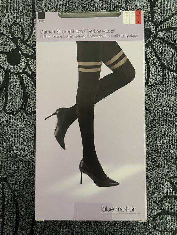 Camano Overknee Strumpfhose Mit Glitzer – 70 DEN, Rutschfester Bund, Weiche Flachnaht