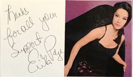 Erika Page White Autogramm signiert Karte m.Bild 8x13cm