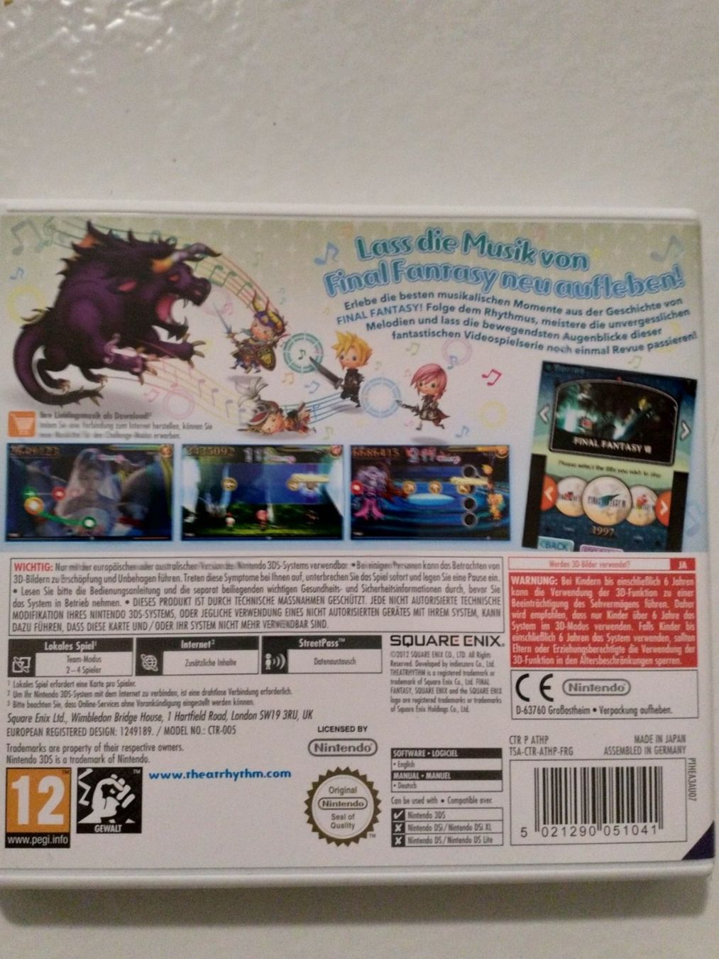 Nintendo Giochi: Nintendo 3DS Theatrhythm Final Fantasy – Usato da Andwil SG venduto da 9AA 1