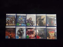 10 Playstation 5 Spiele Zustand wie neu und Top