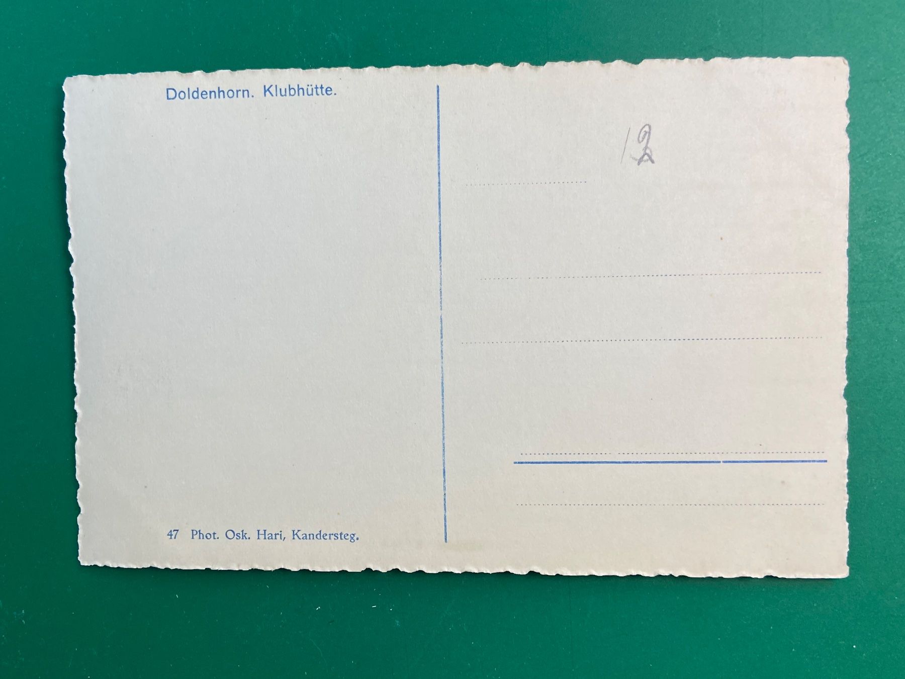 Cartes postales: Doldenhorn - Klubhütte – D'occasion à Steg VS par _vinci_ 1