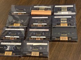 11 Maxell XLII-S Kassetten 90 100 Min bespielt 90er