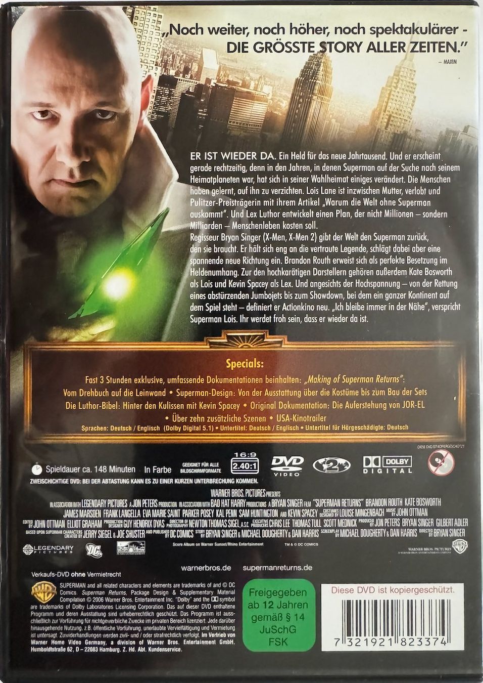 Tutti i DVDs: DVD SUPERMAN RETURNS – Usato da Wisen venduto da gigisna 2