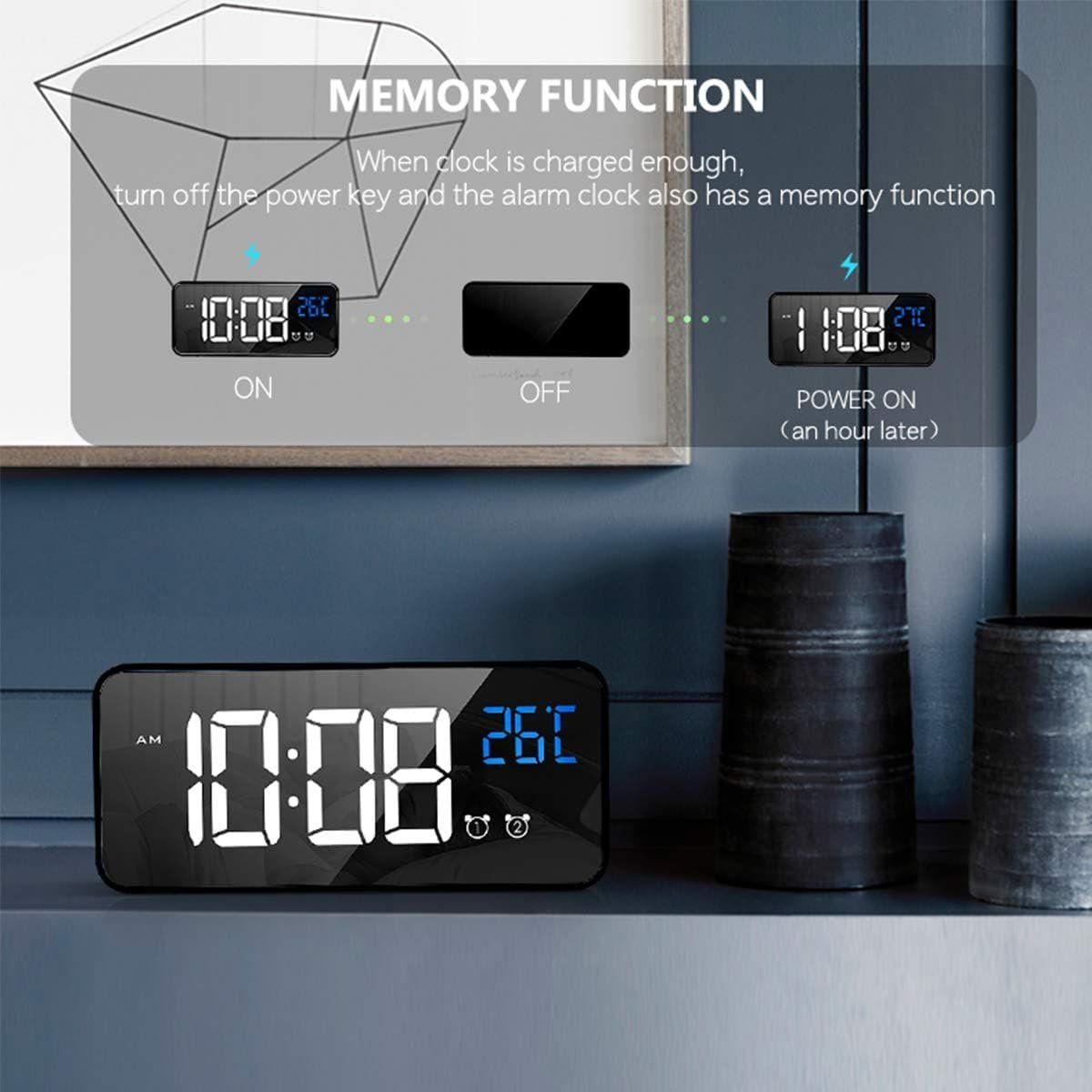 Sveglie: Digital LED-Display Wanduhr Wecker – Nuovo e nell'imballaggio originale da Châtelaine venduto da topshop.switzerland 3