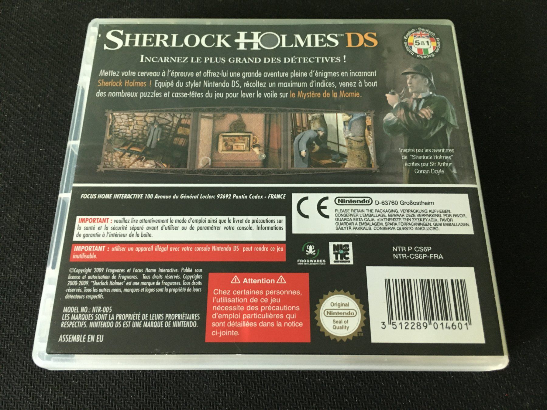 Nintendo Giochi: Sherlock Holmes für Nintendo DS – Usato da St.Gallen venduto da sjosjo 1