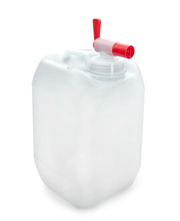 Alasum 1-Liter-Kunststoffkanister Mit Deckel – Lebensmittelecht, Wiederverwendbar, Mit Griff, Für Saft, Honig & Flüssigkeiten (weiß)