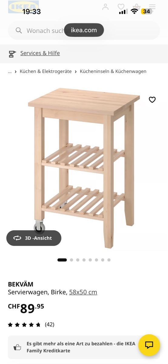 Ikea Dessertes: Servierwagen Ikea – Neuf (Voir description) à Reinach BL par lar_nd89 3
