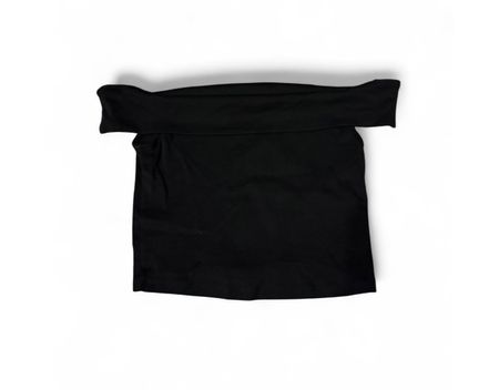 Damen Top schulterfrei schwarz 