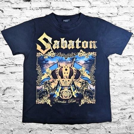 🤘👑 Sabaton T-Shirt „Carolus Rex“, Grösse: M  🇸🇪⚔️💥