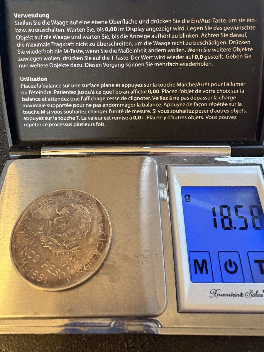 Tutti le monete: 5pesos hidalgo Mexiko  – Usato da Murten venduto da Tzaugg 5