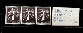 SUISSE BANDE DE 3 NEUVE**/*/** (Z26c) 1939. /T346