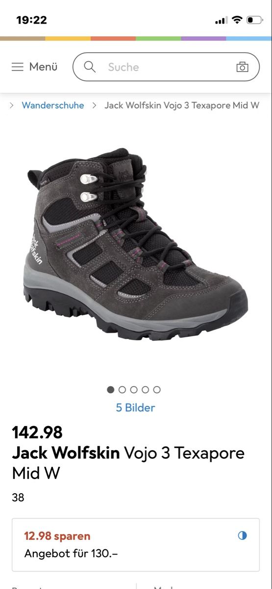 Jack Wolfskin Scarpe per ragazze: neue wanderschuhe von jack wolfskin gr. 36 – Nuovo (secondo la descrizione) da Recherswil venduto da grafics 6