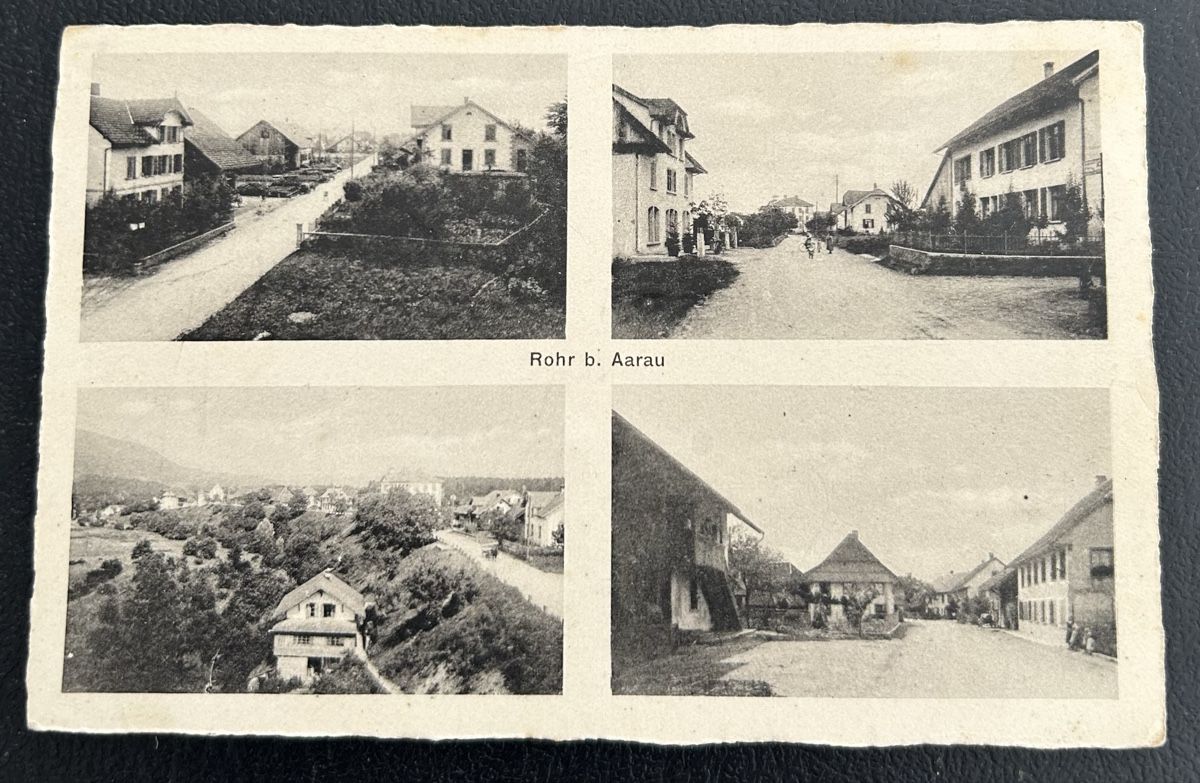 Cartoline postali: Gruss aus Rohr bei Aarau 4-Bildrig  – Usato da Horw venduto da Tellbub