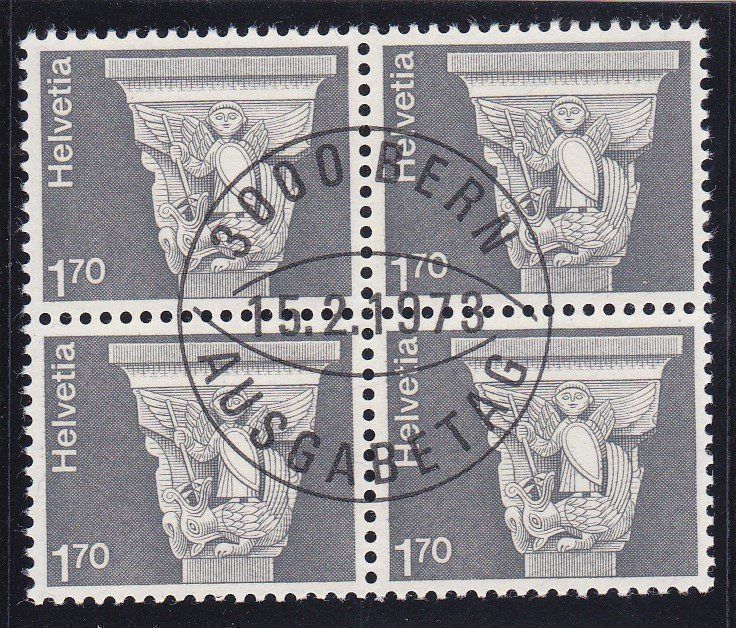 Alle Briefmarken: ET 4er Block Kunsthandwerk 1973 – Neu (gemäss Beschreibung) aus Schliern b. Köniz von joni20 1