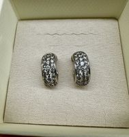 Silber 925er Creolen *Ohrringe*Zirkonia - Neuwertig! ✨