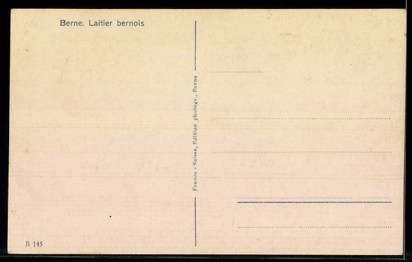 Cartoline postali: AK Bern, Berner Milchfuhrmann mit Hundegespann – Usato da Berlin venduto da bartko-reher 1