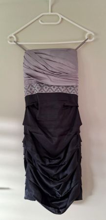 Elegantes Abendkleid - Gr. 36 - schwarz/grau - Le Chateau