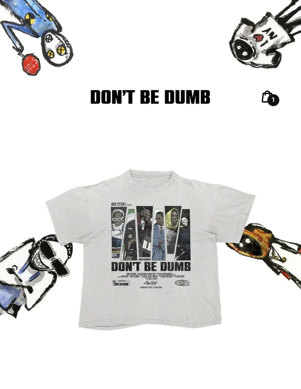 T-Shirts: A$AP Rocky "Dont be dumb" group box set – Neu und originalverpackt aus Richterswil von sil_lm7x 6