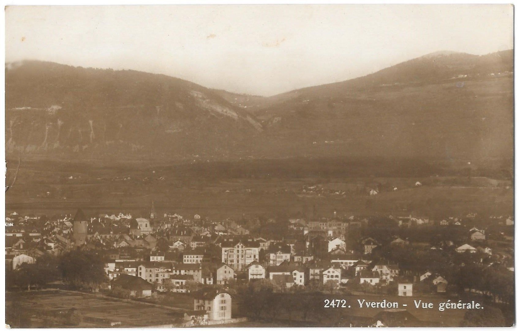 Ansichtskarten: Yverdon Vue générale – Gebraucht aus Olten von clotaldi