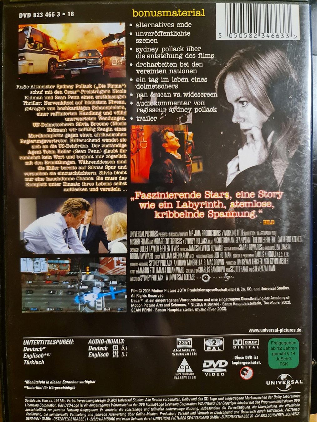 Tutti i DVDs: Die Dolmetscherin – Usato da Dintikon venduto da Vexi 1