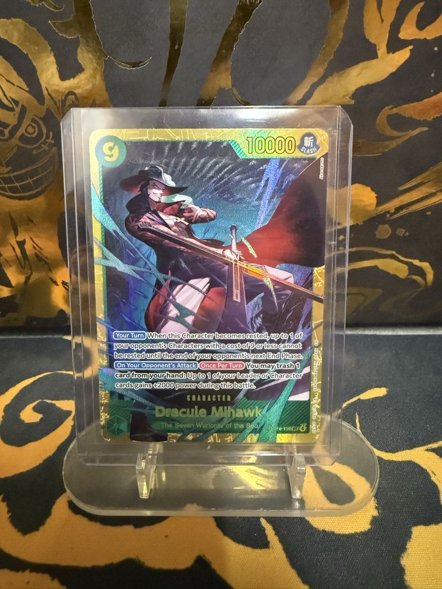 Bandai Carte collezionabili: Onepiece TCG Mihawk SEC – Nuovo (secondo la descrizione) da Urtenen-Schönbühl venduto da jul_c8v2
