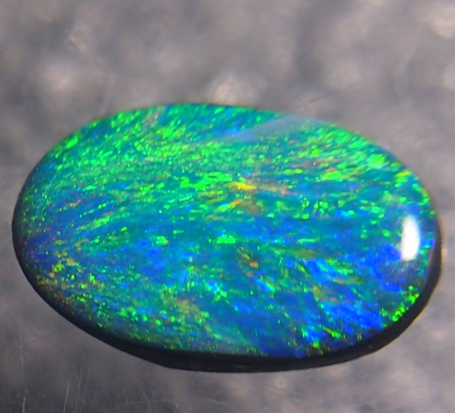 Pietre preziose: 1 ct. Multicolour Blackopal-Douplette AAA – Nuovo e nell'imballaggio originale da Reinach BL venduto da rumablum 1