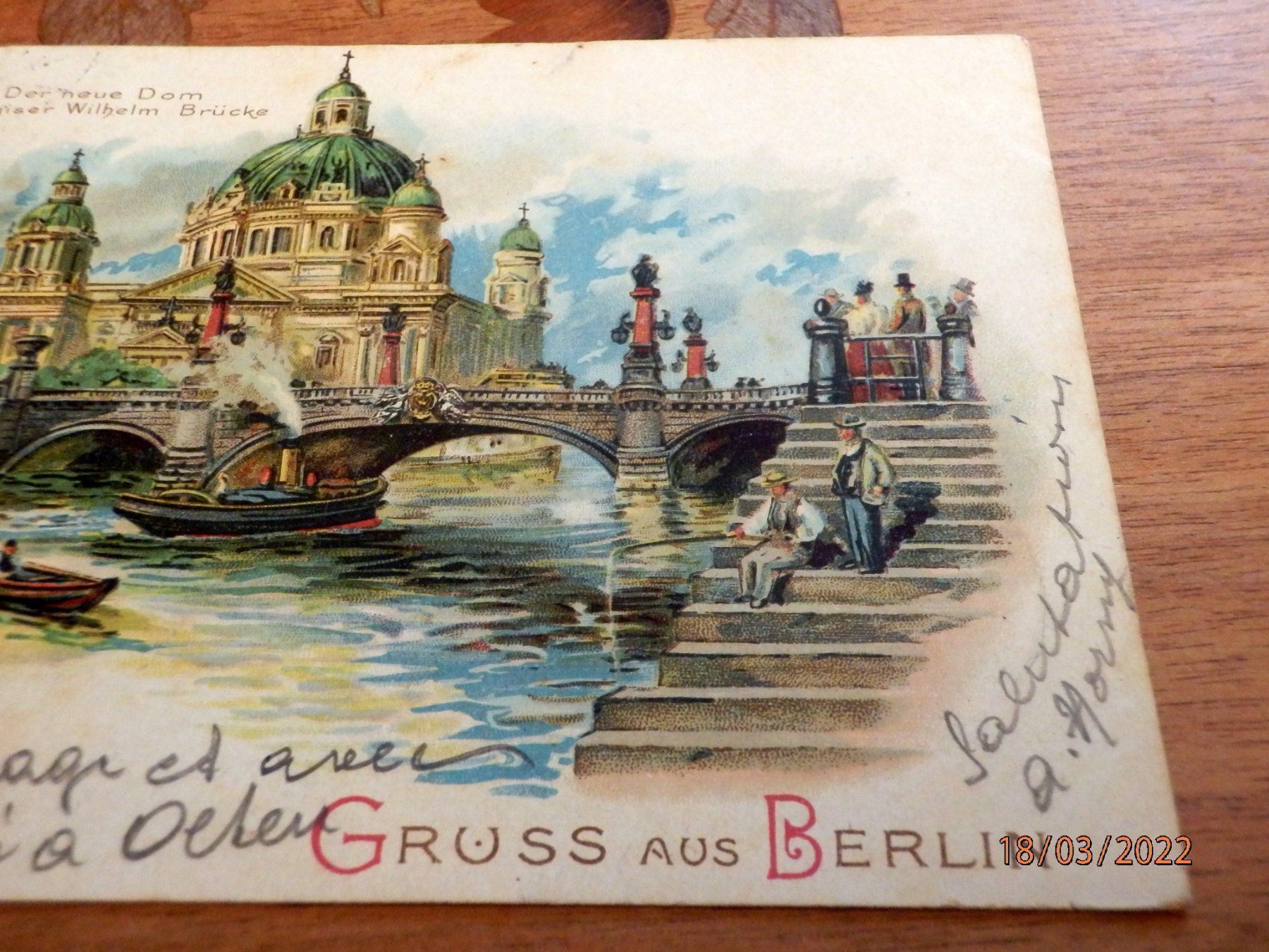 Cartoline postali: AK, Litho, Gruss aus Berlin nach Luzern – Usato da Ueberstorf venduto da dinbau 5