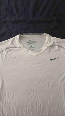 Nike Pro Combat Funktionsshirt weiss Grösse XL