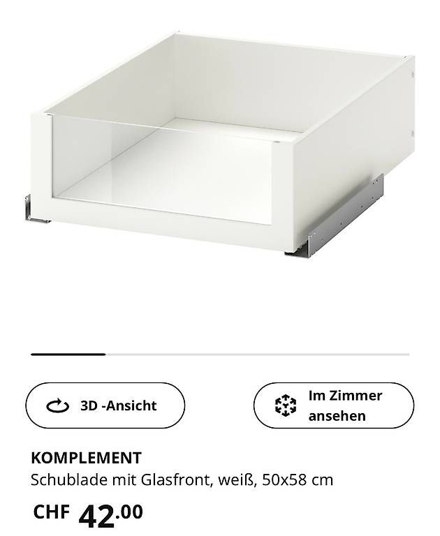 Armadi: Komplement Schublade weiss IKEA Pax Zubehör  – Usato da Rüschlikon venduto da kat_td6h