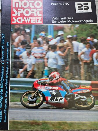 Moto Sport Schweiz 25/82 Honda VF 750 ST CH-Motorräder xx