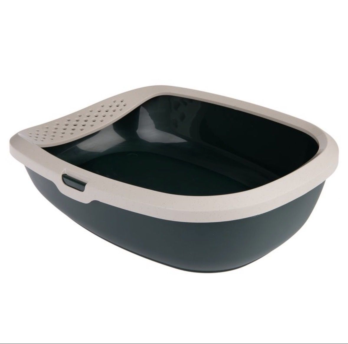 WC: Katzenschalentoilette dunkelgrün/beige – Nuovo (secondo la descrizione) da Thürnen venduto da Lilie37 2