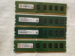 4× Transcend 8GB DDR3L 1600 RAM (32GB)