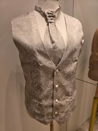 Herrenweste mit Krawatte, elegant festlich stilvoll Gr. M