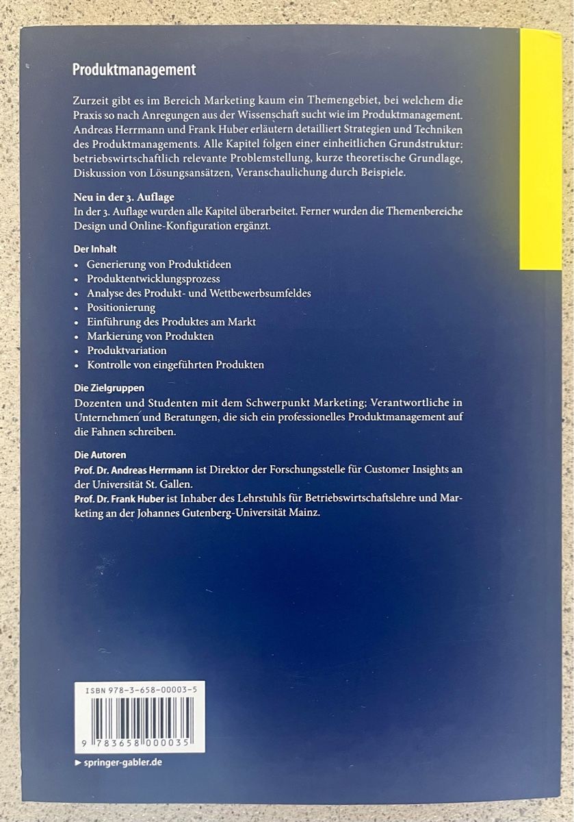 Libri: Lehrbuch Produktmanagement – Nuovo (secondo la descrizione) da Zürich venduto da Jaskam 1