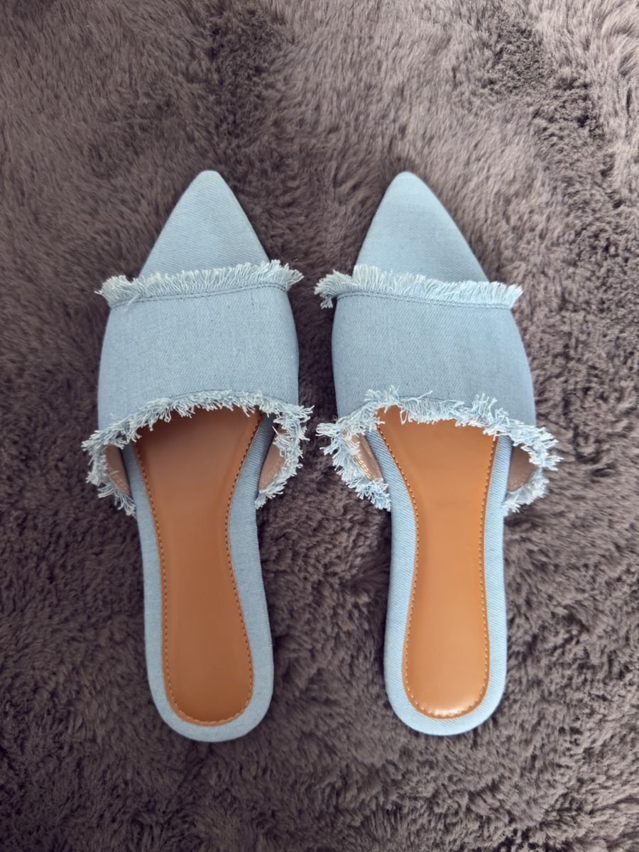 Chaussures femmes: Damen Mules Jeansstoff hellblau – Neuf avec emballage d'origine à Niederhasli par elm_7pyv