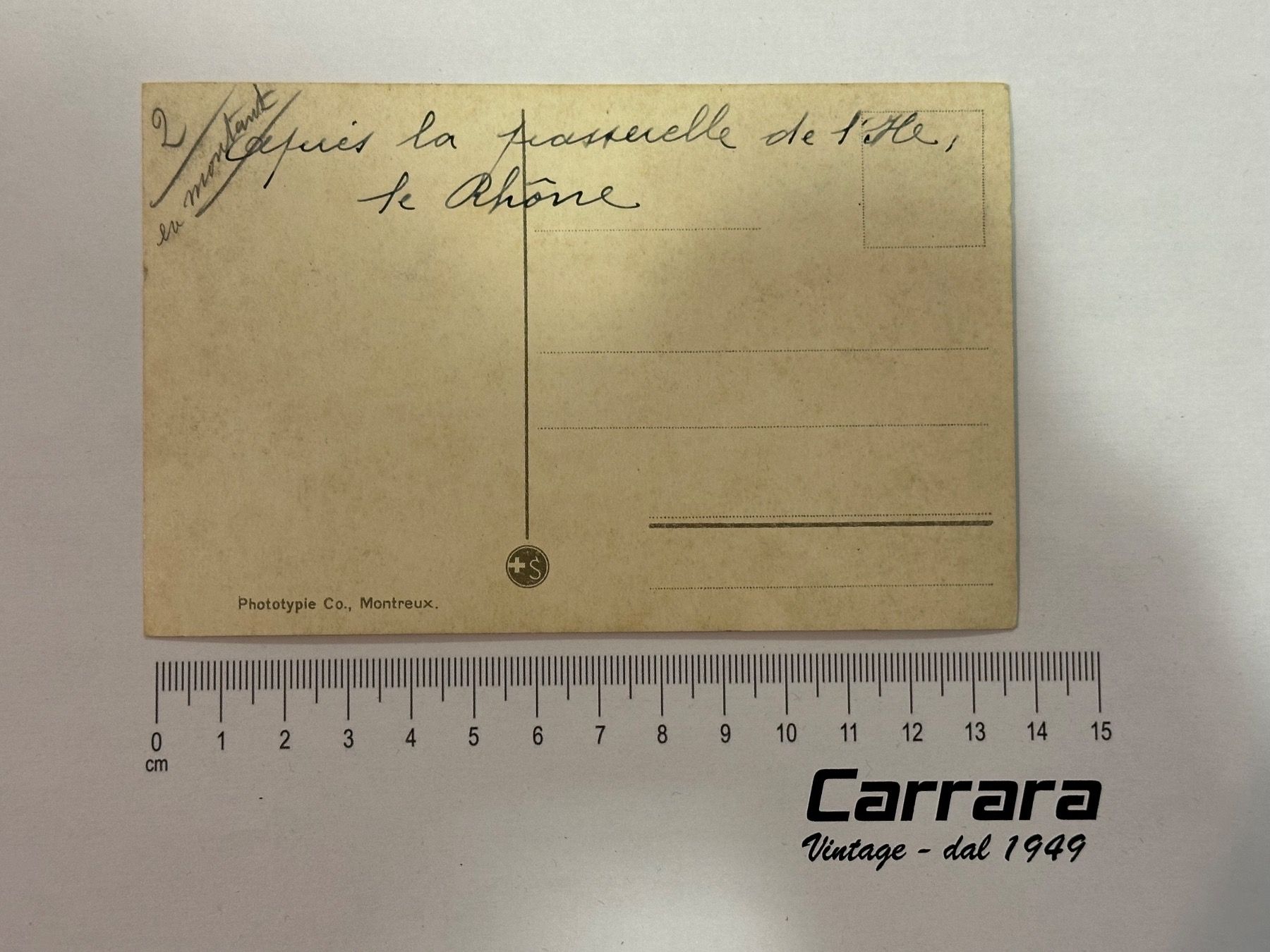 Cartoline postali: Postkarten Genève Pont du Mont Blanc – Usato da Chiasso venduto da Carrara-Modellismo 1