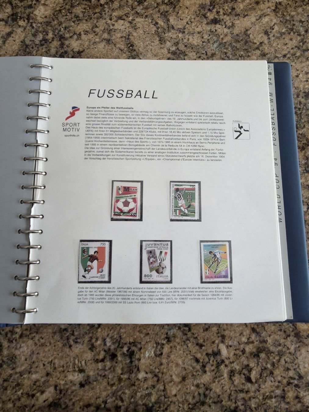 Alle Briefmarken: Briefmarkensammlung Stiftung Schweizer Sporthilfe 4 Ordner – Gebraucht aus Recherswil von Claudia67 2