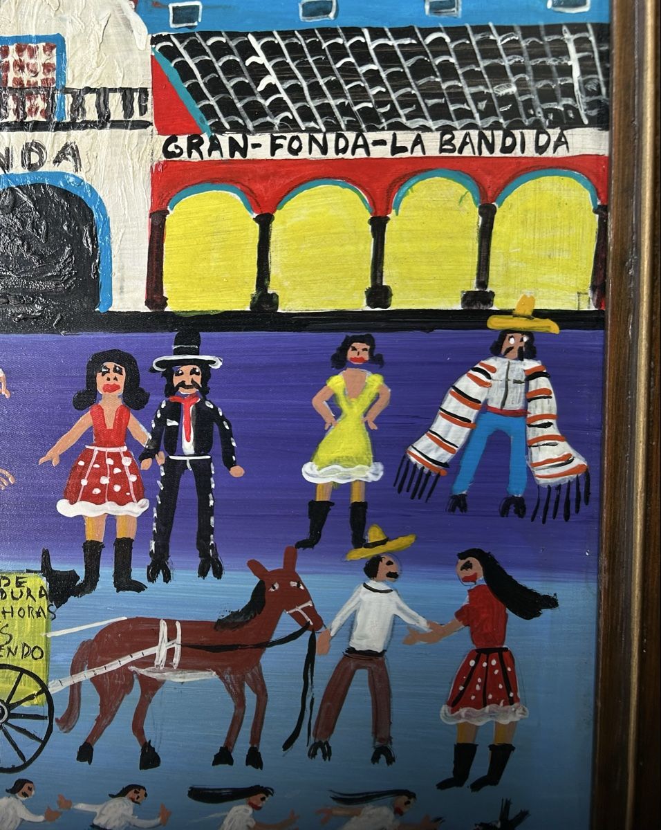 Gemälde: Roman Lopez Naive Kunst Mexiko 1982 – Gebraucht aus Frauenfeld von Colonia64 2