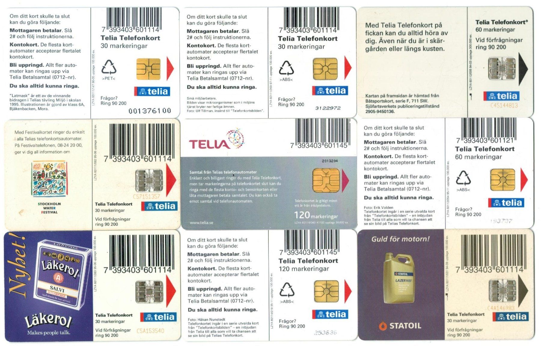 Schede telefoniche: 9 Telefonkarten Schweden – Usato da Zürich venduto da tol_b7c7 1