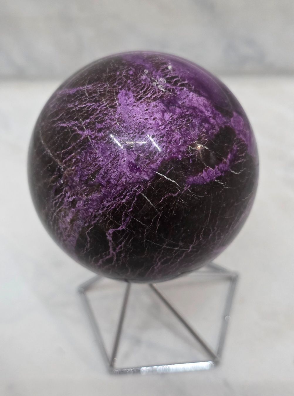 Minerali & Pietre curative: Stichtit Kugel B 61mm 264g – Nuovo e nell'imballaggio originale da Matzingen venduto da Shay_Crystalz 1
