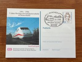 Deutschland IC Express  Eisenbahn  Karte1996 (E1632)