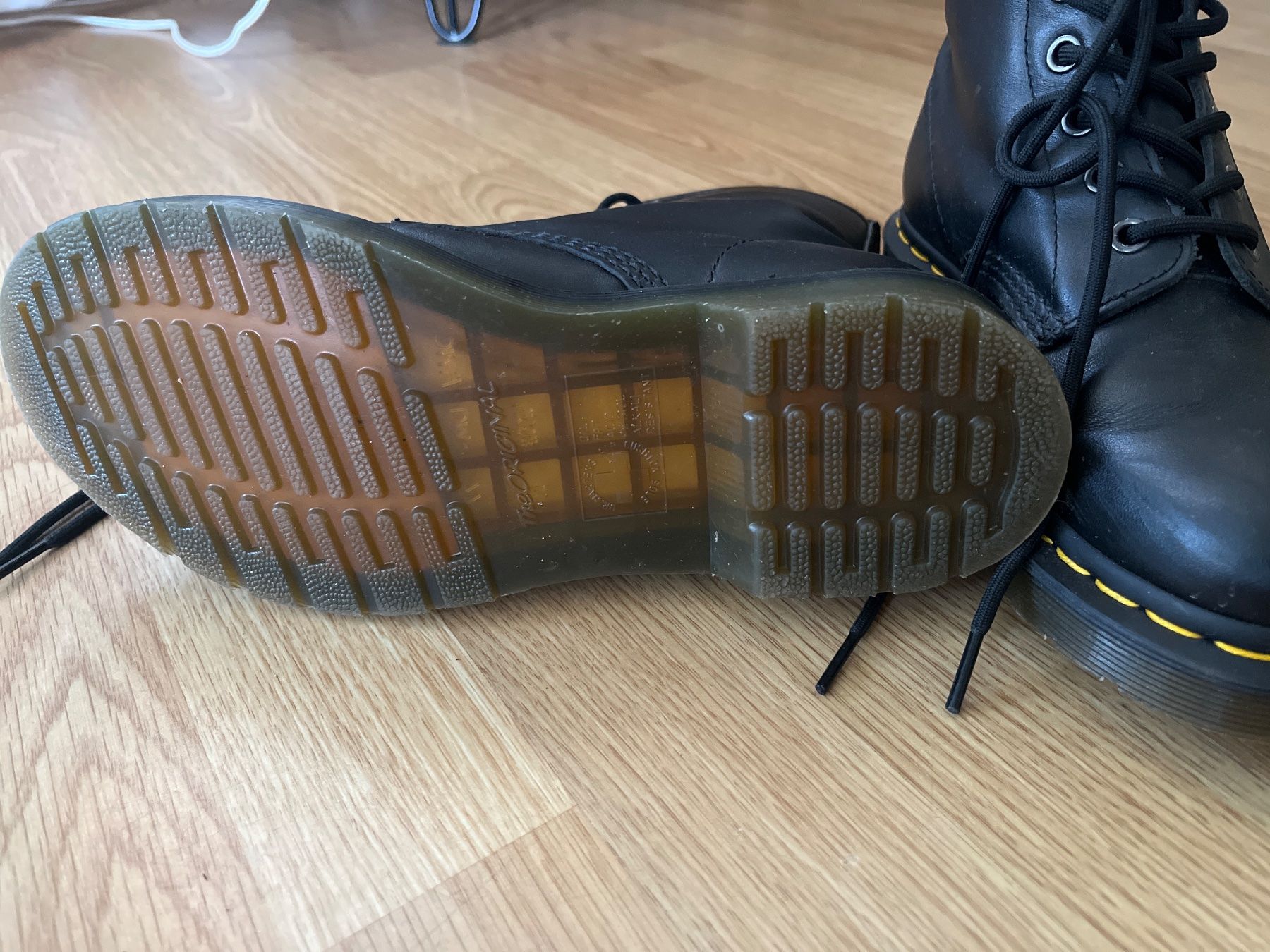 Dr. Martens Scarpe da donna: Dr. Martens Stiefel Schwarz Leder Grösse 38 – Usato da Thun venduto da Strangedog 2